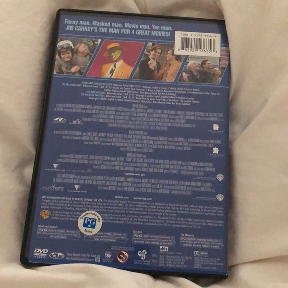 🎉 5/$15 🎉 4 FILM FAVORITES JIM CARREY COLLECTION DVD - Picture 2 of 10